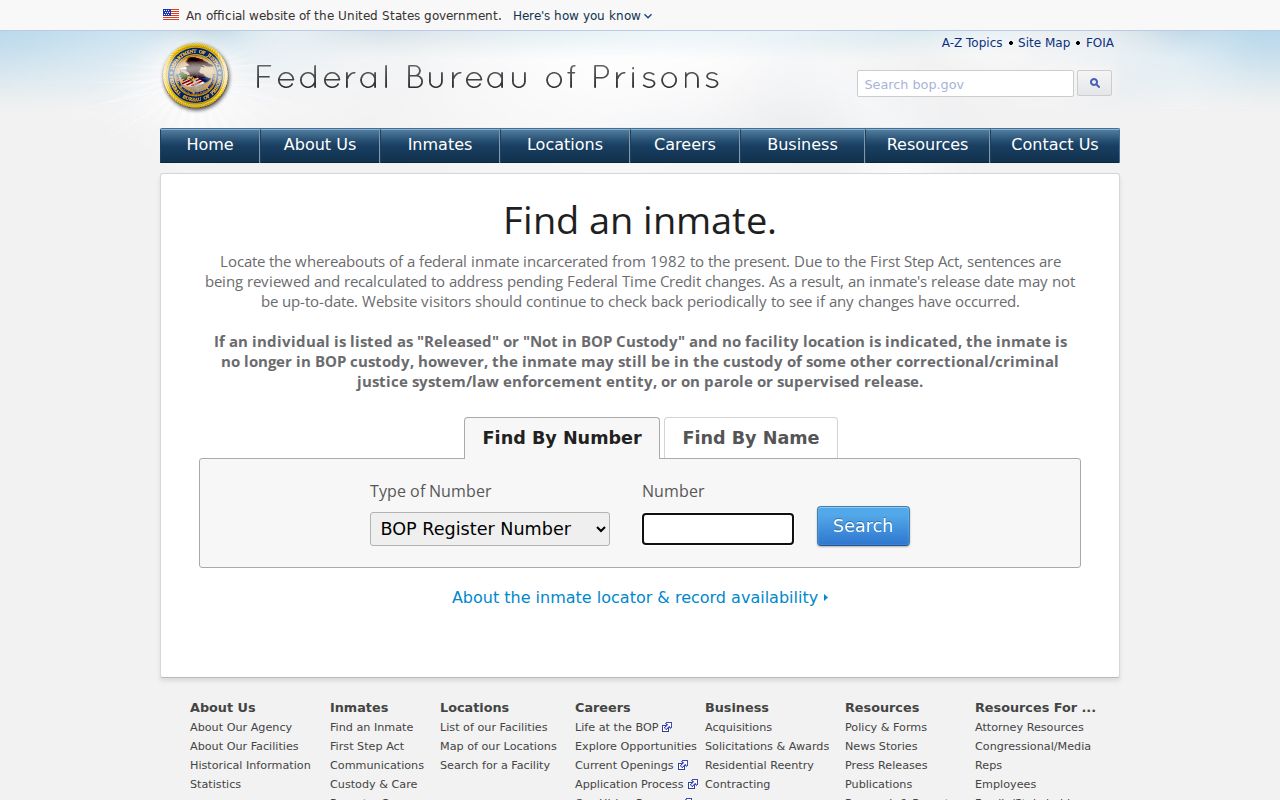 Federal custody lookup for Zavala County criminal records
