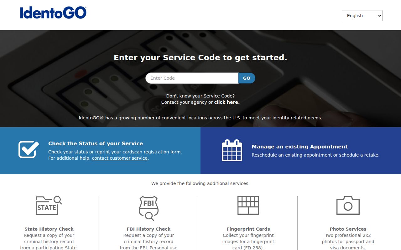 IdentoGO fingerprint review for Zavala County criminal records
