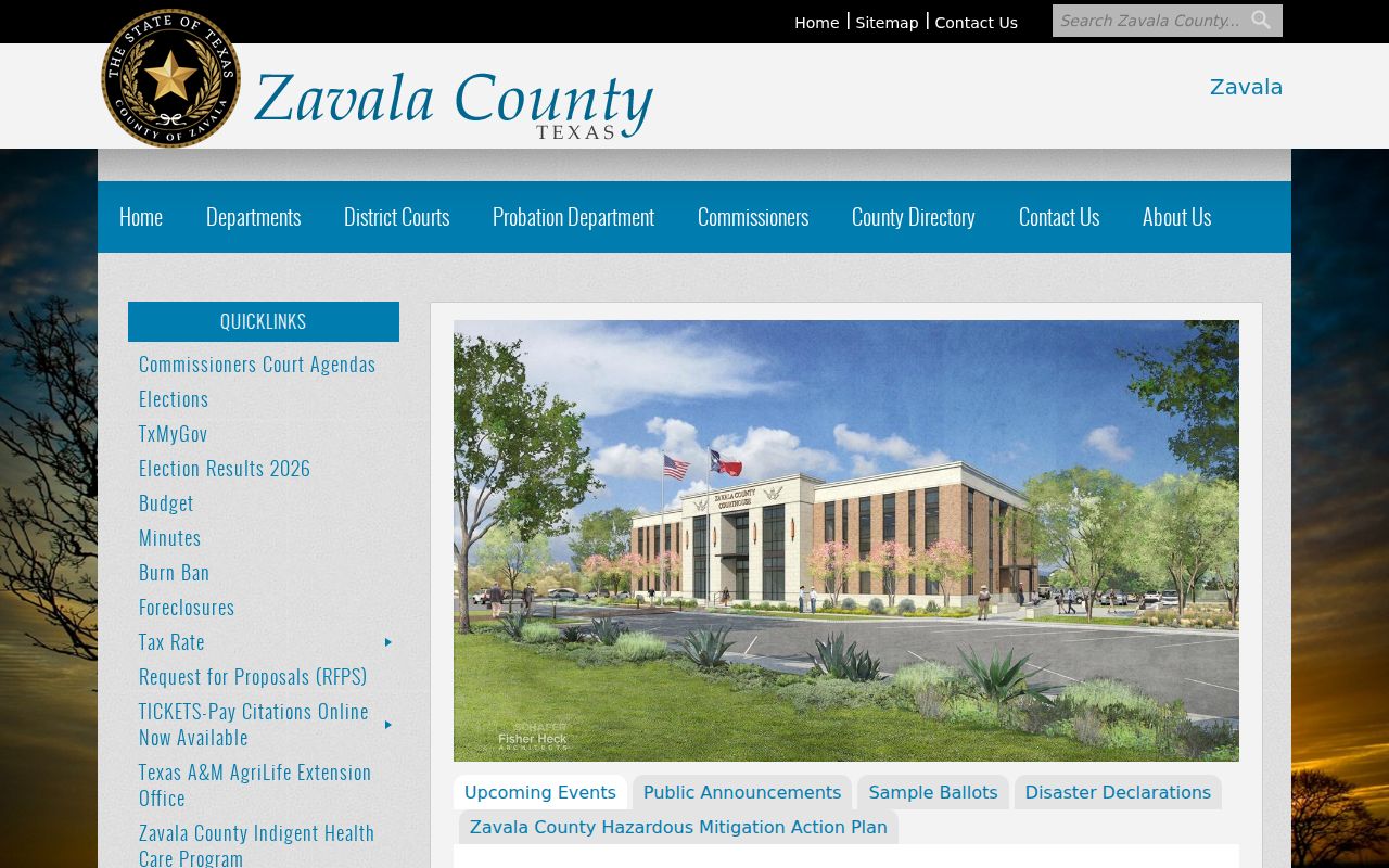 Zavala County criminal history office directory